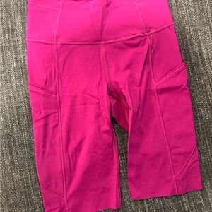 Lululemon Fast and Free High Rise Bike Shorts 10"